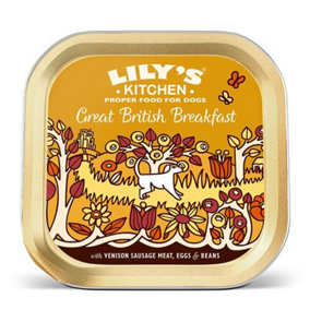 Lily's Kitchen Wet Dog Tray Great British Breakfast 150g (Pack of 10)