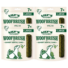 Lily's Kitchen Woofbrush Dog Dental Chew For Small-Large Dogs, Large 4 x 47 g