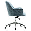 Lime Green Ice Velvet Swivel Office Chair Desk Chair with Armrest