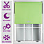 Lime Roller Blind with Triple Round Eyelet Design and Metal Fittings - Made to Measure Blackout Blinds, (W)240cm x (L)210cm