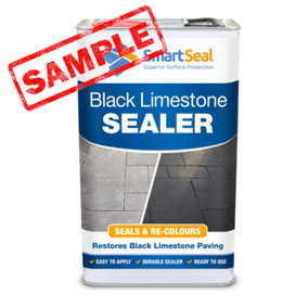 Limestone Sealer Black, Slate Sealer, (Smartseal), Protect, Enhance and Restore Natural Stone Patio, Ultra-Durable, 150ml Sample