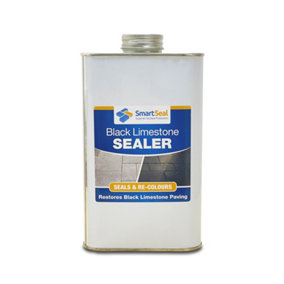 Limestone Sealer Black, Slate Sealer, (Smartseal), Protect, Enhance and Restore Natural Stone Patio, Ultra-Durable Solvent, 1L