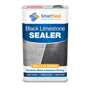 Limestone Sealer Black, Slate Sealer, (Smartseal), Protect, Enhance and Restore Natural Stone Patio, Ultra-Durable Solvent, 5L