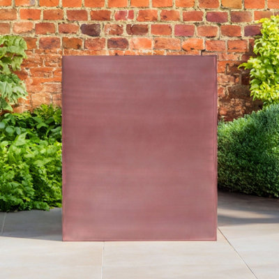 LIMITED EDITION - 75cm Long Zinc Galvanised Rose Gold 90cm Tall Trough Planter