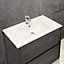 Limoge 4001A Ceramic 81cm Thin-Edge Inset Basin with Scooped Bowl