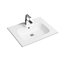 Limoge 4010 Ceramic 61cm Thin-Edge Inset Basin with Oval Bowl