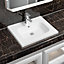 Limoge Mid-Edge 5414 Ceramic 61cm Inset Basin with Oval Bowl