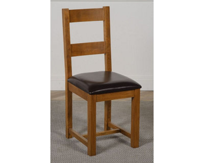 Lincoln Dark Solid Oak Dining Chairs for Dining Room or Kitchen | DIY ...
