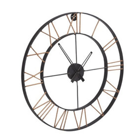 Lincoln Large Clock - Metal - L60 x W60 x H2 cm