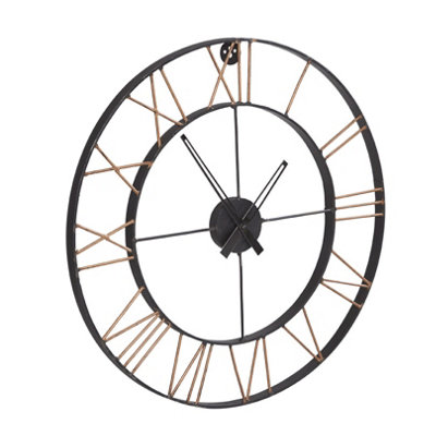 Lincoln Modern Metal Clock Large