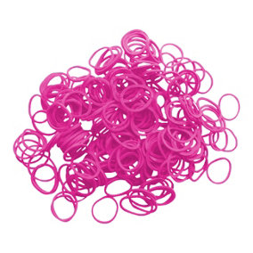 Lincoln Plaiting Bands (500 Pack) Pink (One Size)