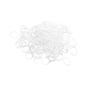 Lincoln Plaiting Bands (500 Pack) White (One Size)