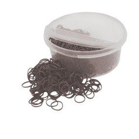 Lincoln Plaiting Bands In Half Open Container Brown (One Size)