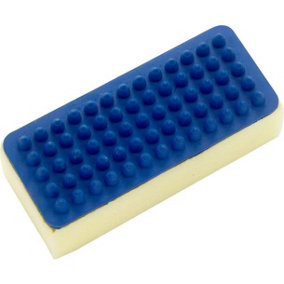 Lincoln Rubber Sponge Curry Comb Blue/Cream (One Size)