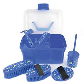 Lincoln Star Pattern Grooming Kit Navy (One Size)