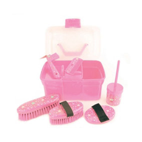 Lincoln Star Pattern Grooming Kit Pink (One Size)