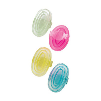Lincoln Synthetic Rubber Curry Comb Clear Blue (L) Price Comparisons | Compare The Build