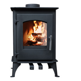 Lincsfire 5KW Multifuel Stove Log Burner Woodburning Fireplace Defra Approved Eco Design
