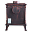 Lincsfire 8KW Woodburning Stove Cast Iron Log Burner Fireplace Eco Design Dafra Approved Antique Bronze