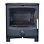 Lincsfire Defra 5KW Contemporary Wood Burning Multifuel Woodburning Stove Eco Design High Efficiency Fireplace