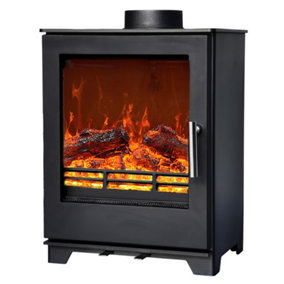 Lincsfire Defra 5KW Multifuel Woodburning Stove Eco Design WoodBurner High Efficiency Fireplace