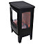 Lincsfire Electric Fireplace Stove Heater with Fire Flame Effect Portable Fireplace Stove 1800W