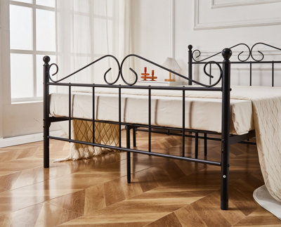 Lindale Black Metal Bed Frame Small Double