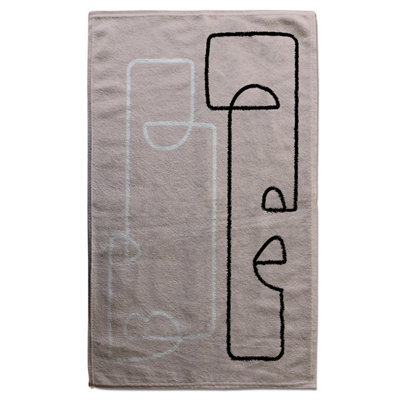 line art of two faces (Bath Towel) / Default Title Price Comparisons | Compare The Build
