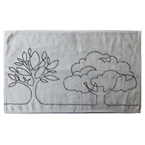 line drawing of trees (Bath Towel) / Default Title