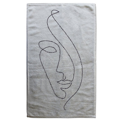 Line Face drawing (Bath Towel) / Default Title Price Comparisons | Compare The Build
