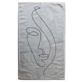 Line Face drawing (Bath Towel) / Default Title