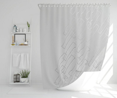 Line geometric (Shower Curtain) / Default Title Price Comparisons | Compare The Build