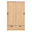 Line Wardrobe with 2 Doors + 2 Drawers in Jackson Hickory Oak