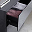 Linea 3 Drawer Grey Chest Only
