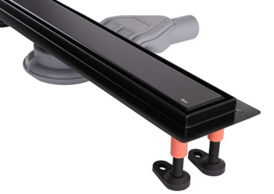 LINEAR DRAINAGE REA NEOX SUPERFLOW 700 BLACK, STAINLESS STEEL