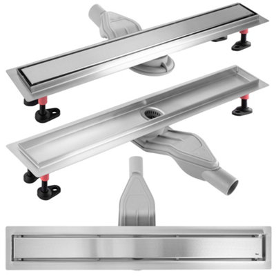 LINEAR DRAINAGE REA NEOX SUPERFLOW 800 BRUSH STEEL, STAINLESS STEEL