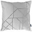 Linear Grey 43cm X 43cm Cushion With Fibre Pad