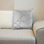 Linear Grey 43cm X 43cm Cushion With Fibre Pad