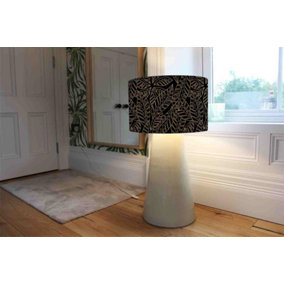 Lined Flower Print (Ceiling & Lamp Shade) / 25cm x 22cm / Ceiling Shade
