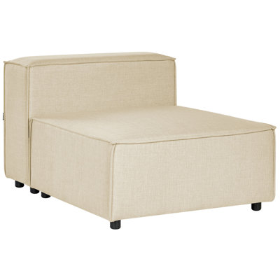 Linen 1-Seat Section Beige APRICA