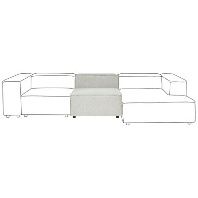 Linen 1-Seat Section Grey APRICA