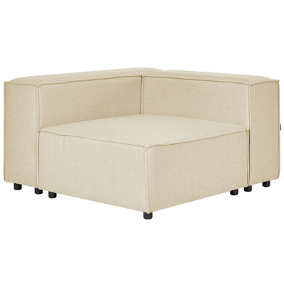 Linen Corner Section Beige APRICA