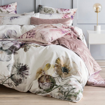 Linen House Ellaria King Duvet Cover Set, Cotton, Multi