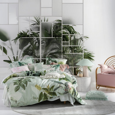Linen House Glasshouse Continental Cushion Cover, Multi-Colour