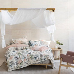 Linen House Luana Double Duvet Cover Set, Cotton, Multi