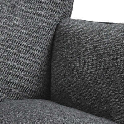 Linen Upholstered Rocking Chair for Living Room Bedroom Grey