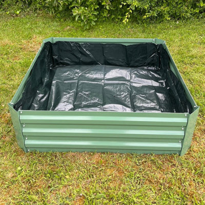 Liner for Metal Raised Vegetable Bed in Green (100cm x 30cm) DIY at B&Q