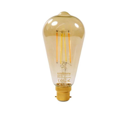 Link2Home 4.5w BC WIFI Dimmable LED Filament Smart Bulb - ST64