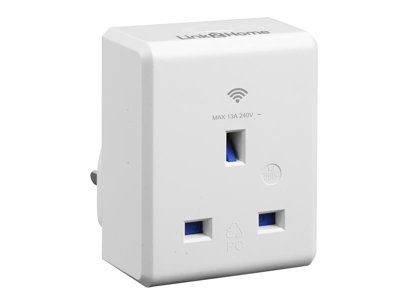 Link2Home L2H-SMARTPLUG Wi-Fi Plug-in Socket 13 amp LTHSMARTPLUG