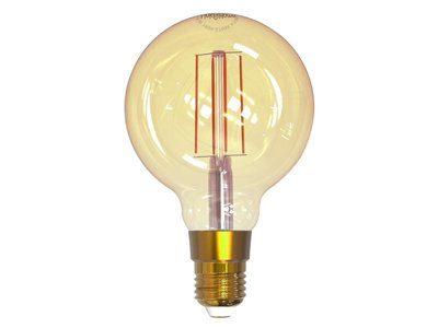 Link2Home L2HFE27L6W Wi-Fi LED ES (E27) Balloon Filament Dimmable Bulb, White 470 lm 5.5W LTHFE27L6W